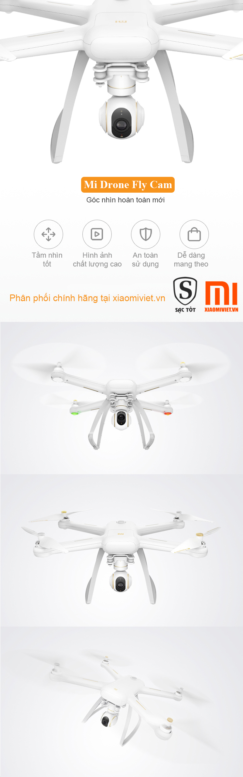 Thiết Bị Bay Xiaomi Mi Drone Flycam 4K