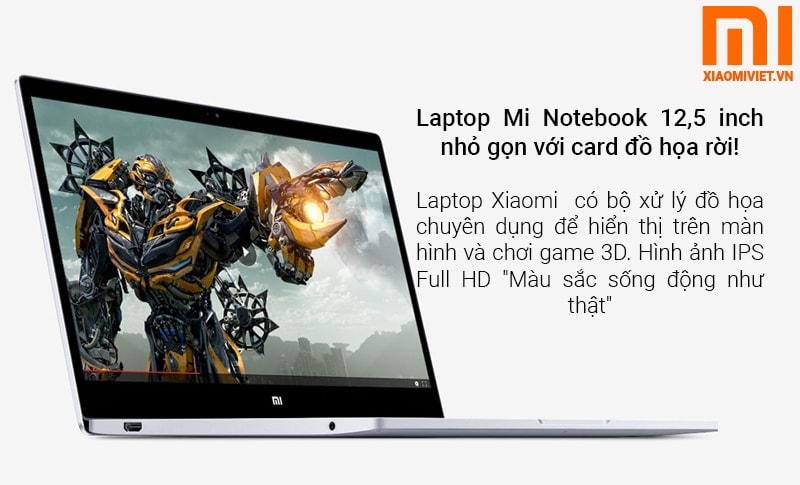 Laptop Mi Notebook 12,5 inch nhỏ gọn với card đồ họa rời