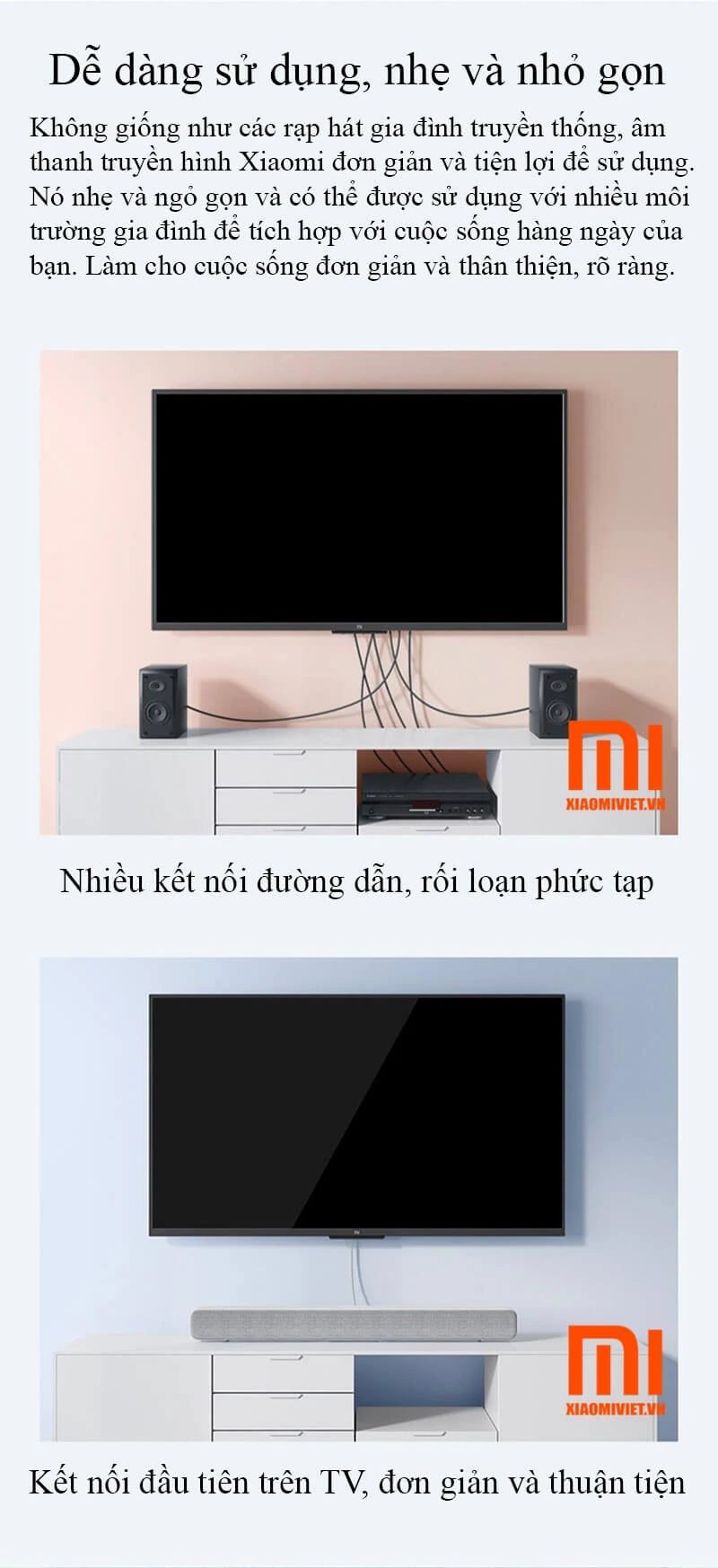 Loa Sound Bar Xiaomi 8 Kênh cho Tivi