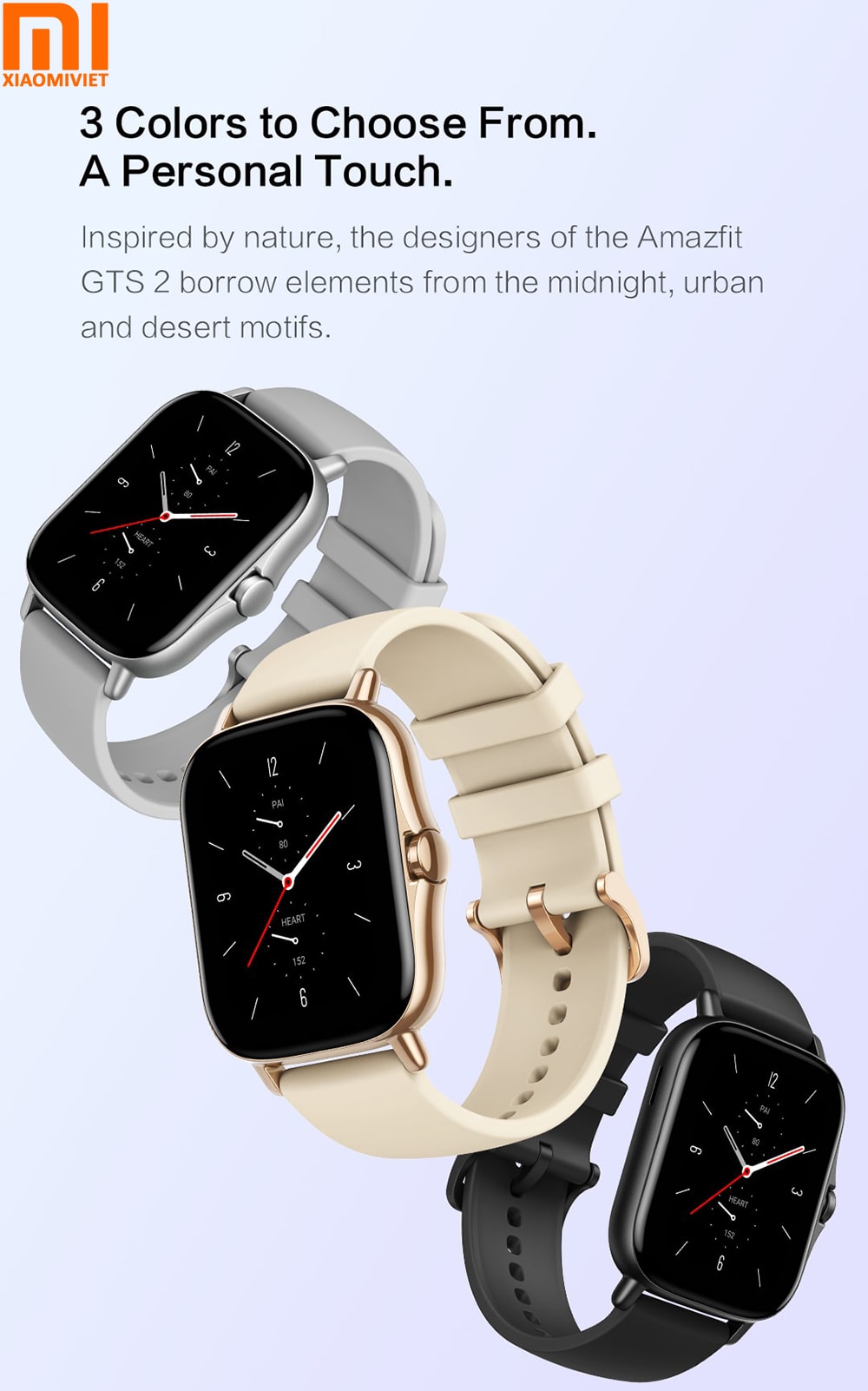 Đồng hồ thông minh Xiaomi Huami Amazfit GTS 2 đa dạng màu sắc