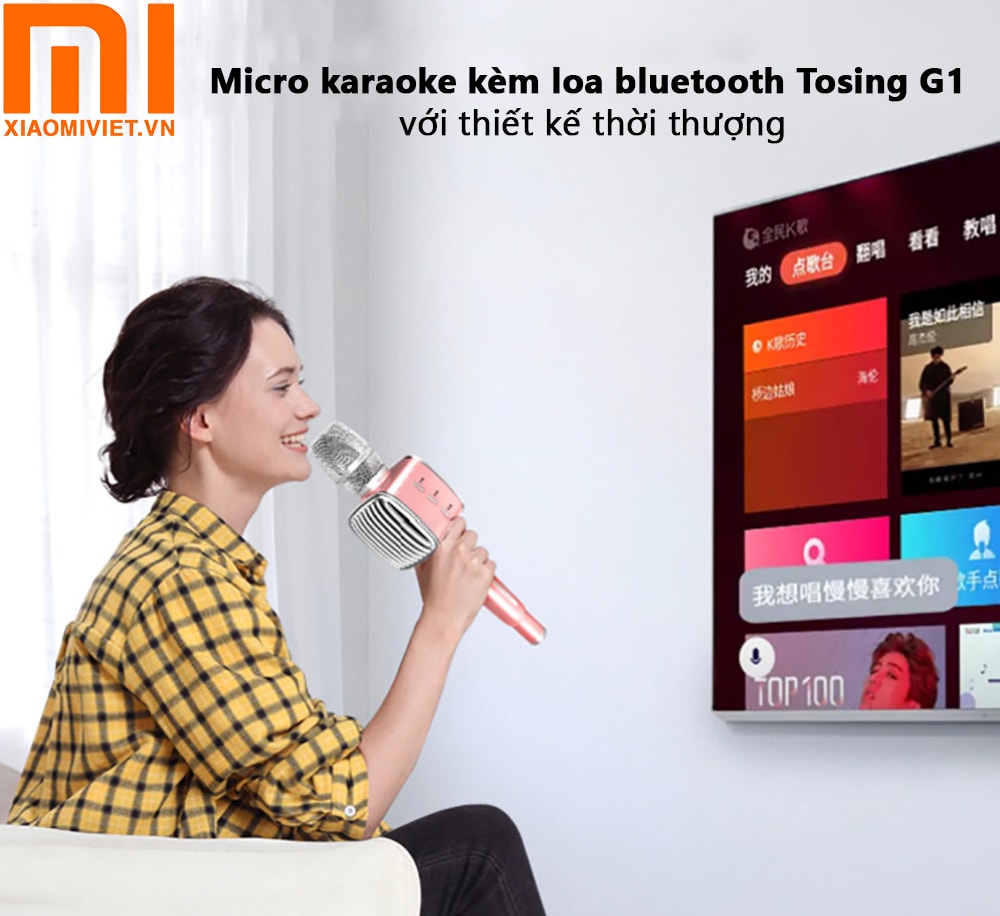 Micro karaoke kèm loa bluetooth Tosing G1