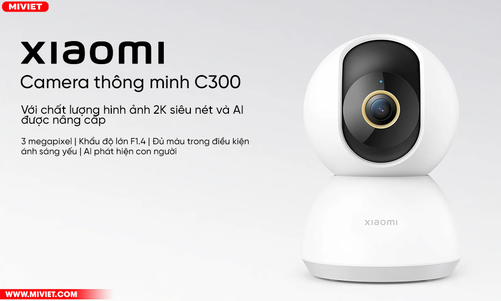 Camera IP Wifi 2K Xiaomi C300 - Quốc Tế 2023