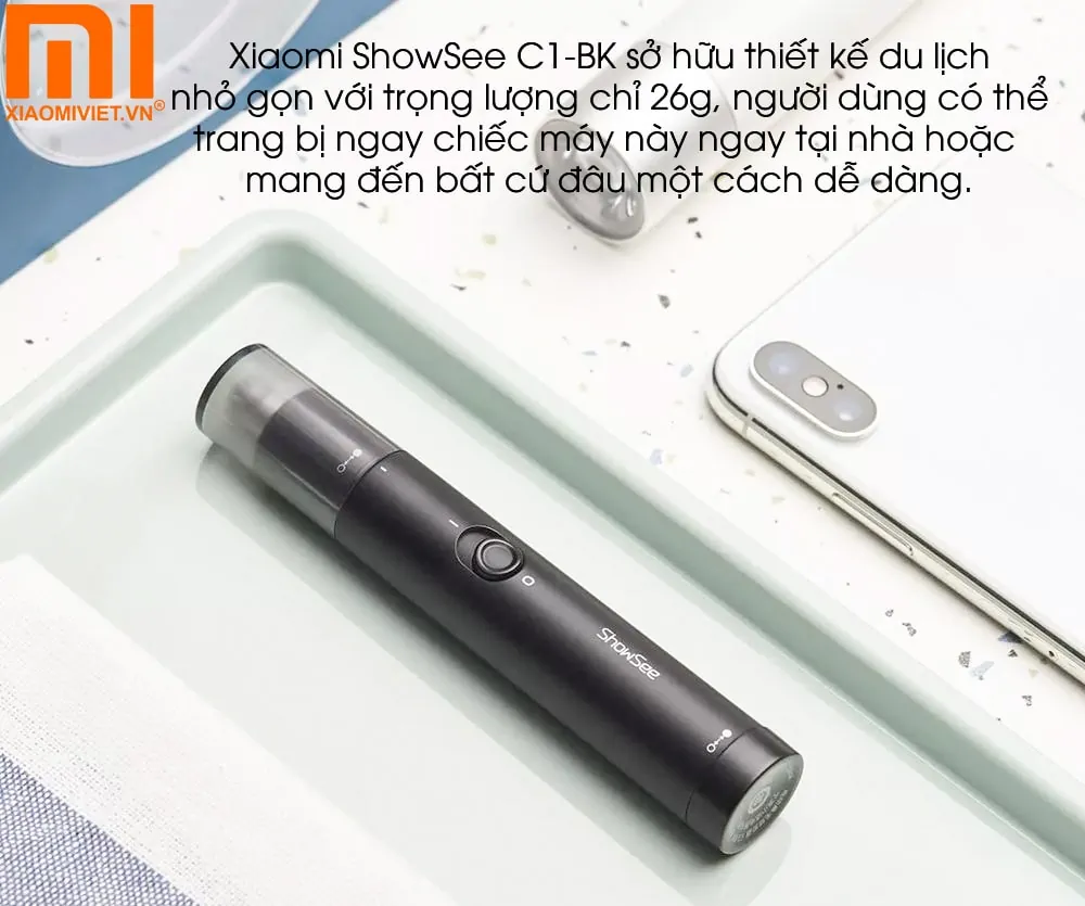 Xiaomi ShowSee C1-BK sở hữu thiết kế nhỏ nhắn