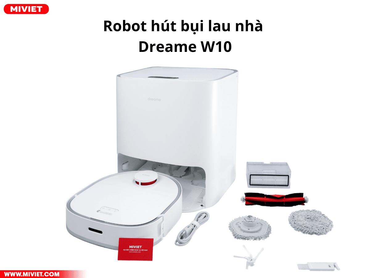 Top 8 Robot Hút Bụi Lau Nhà Tốt Nhất Hiện Nay - Dreame W10