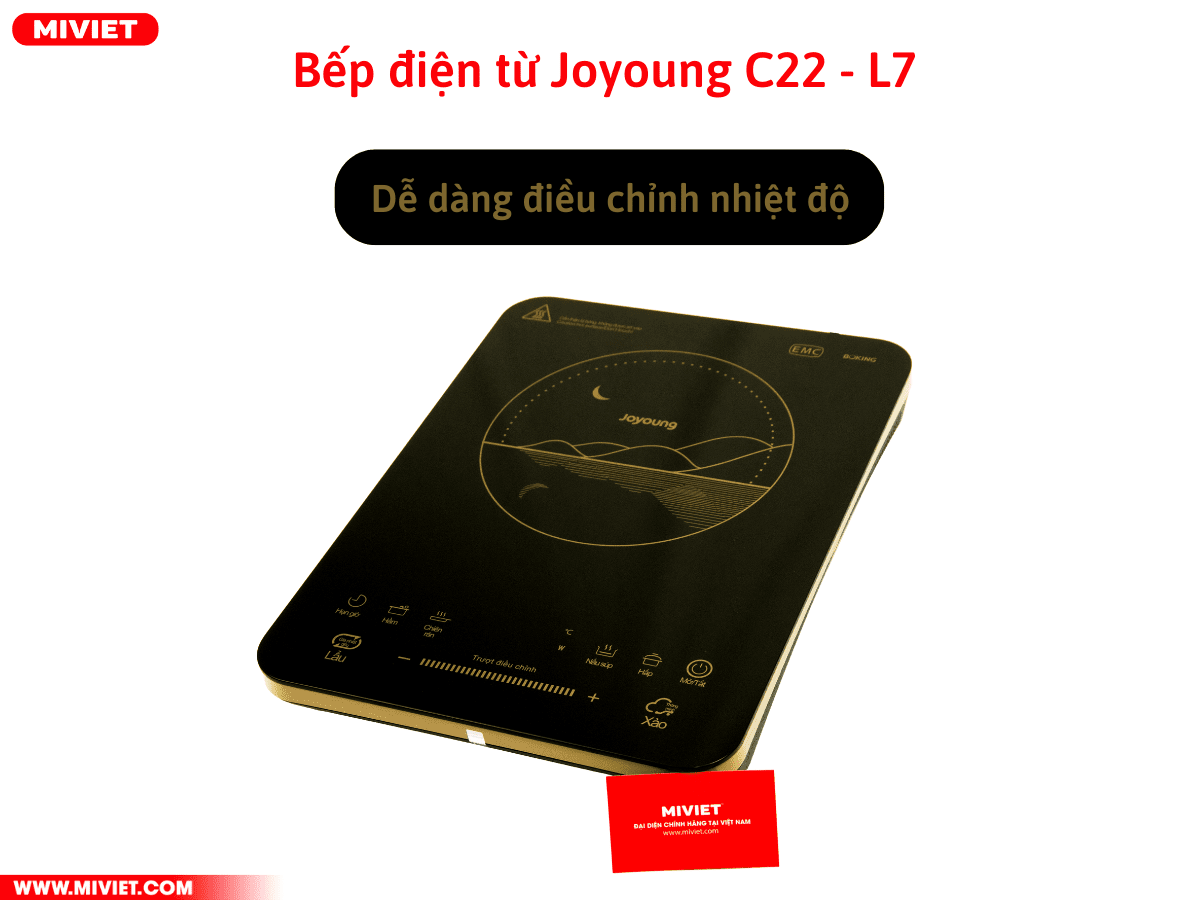Bếp điện từ Joyoung C22 - L7 dễ dàng điều khiển 