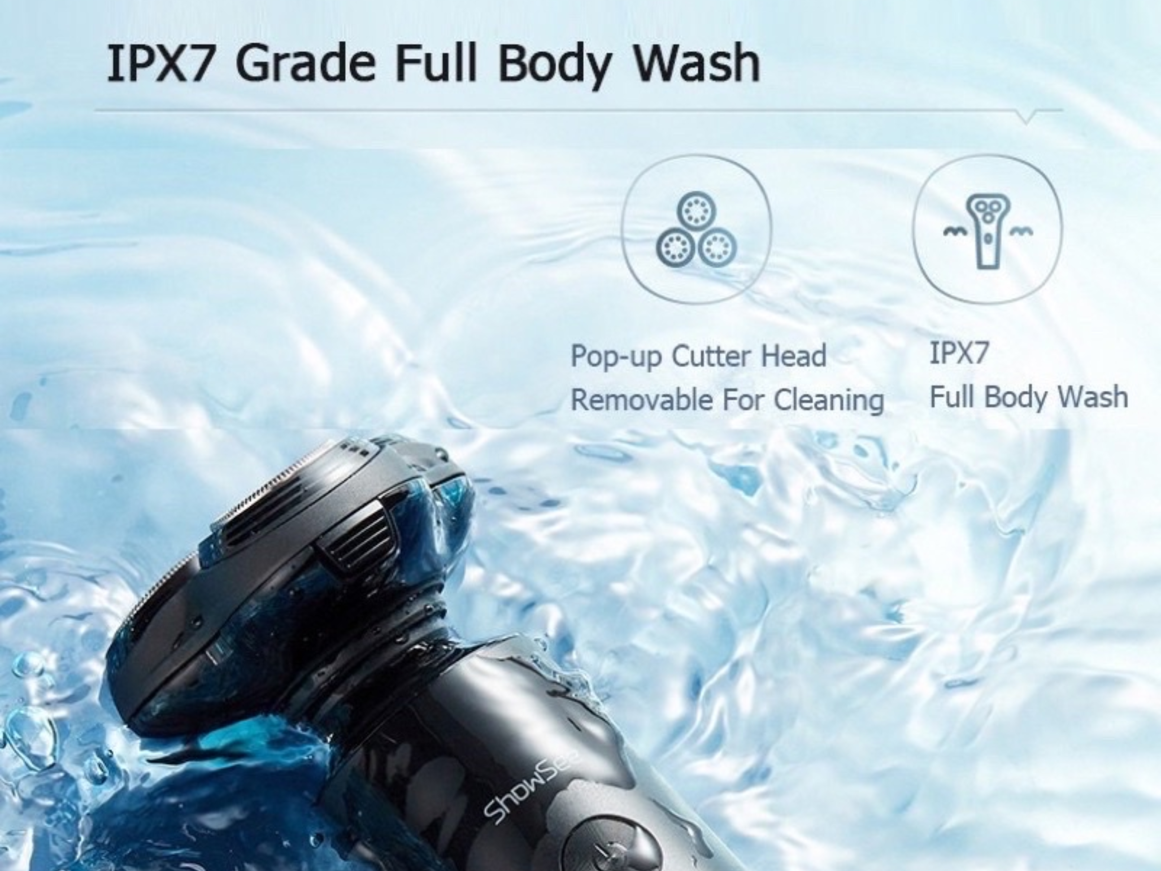 Chống nước chuẩn IPX7 bảo vệ động cơ bên trong hiệu quả