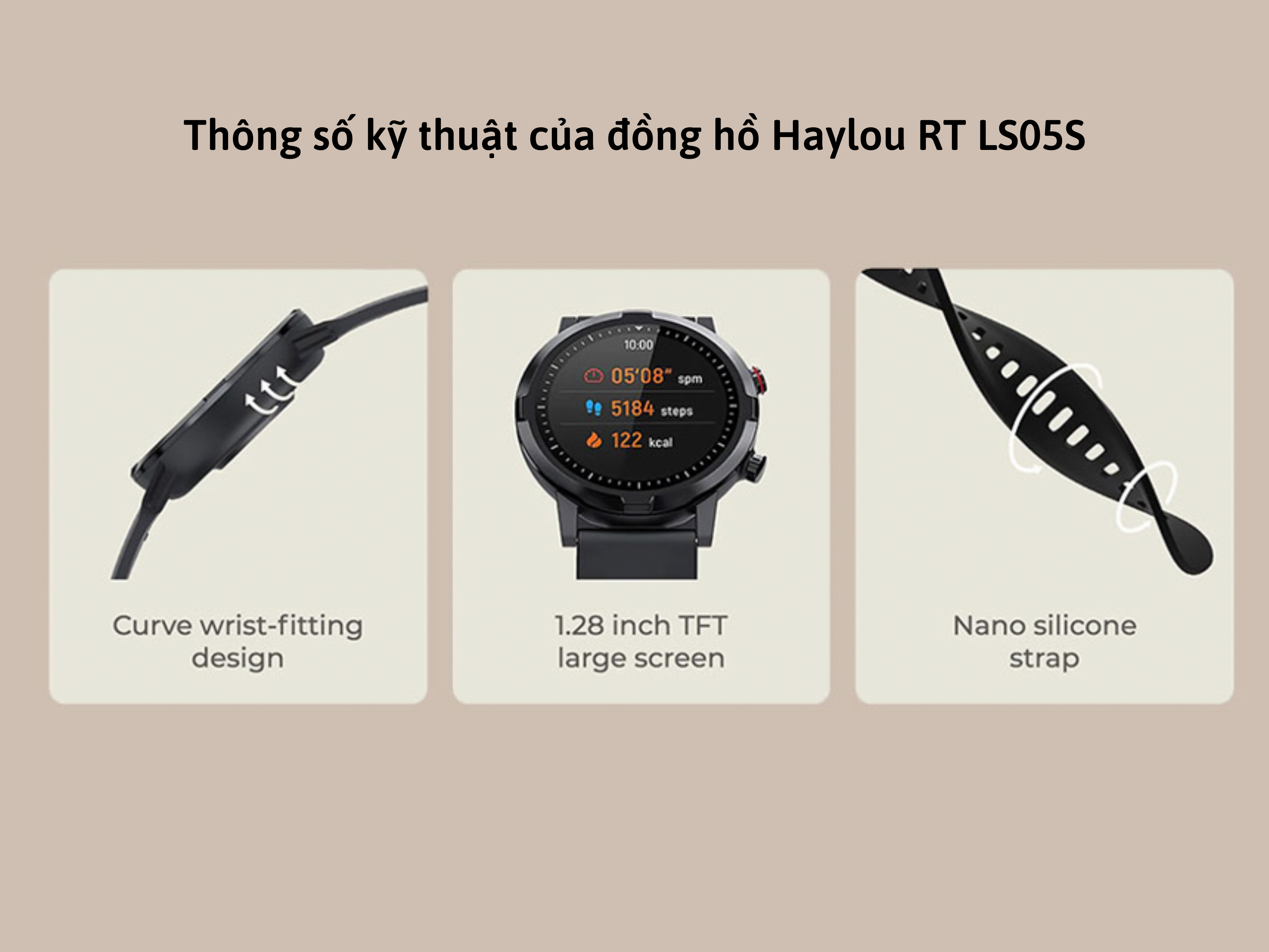 Thông số kỹ thuật của đồng hồ thông minh Haylou RT LS05S 